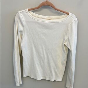 Classic White Long Sleeve Top